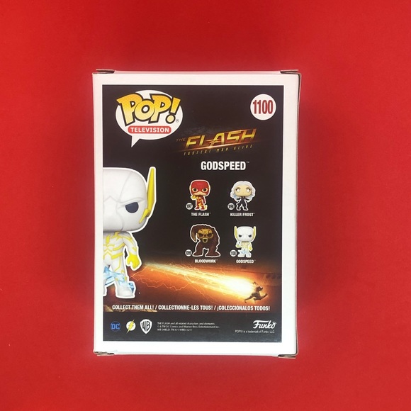 Funko Pop! The Flash GITD Godspeed Gamestop #1100 - Picture 2 of 7